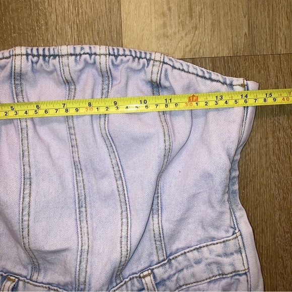 Wild Fable Women’s Tube Cargo Denim Jumpsuit in Lavender | Size Small - Picture 9 of 13